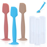 babove Baby Diaper Cream Spatula Applicator 3 Pack Butt Paste Spatula Soft Silicone,Diaper Rash Cream Applicator, Baby Essentials Must Haves Newborn Stuff (Red Green Grey)