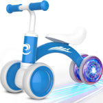 Gamfeiny Colorful Lighting Baby Balance Bike, 10-36 Month Toddler Bike with Silence Wheels & Soft Seat, No Pedal, 1st Birthday Gift