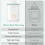 Momcozy Baby Bottle Warmer for Breast Milk, Fullest Nutrients Preserved | Fast & Even Heat, Night Light for Nighttime Breastfeeding, One-Touch Easy Use, Newborn Essentials Supplies Gift for Mom