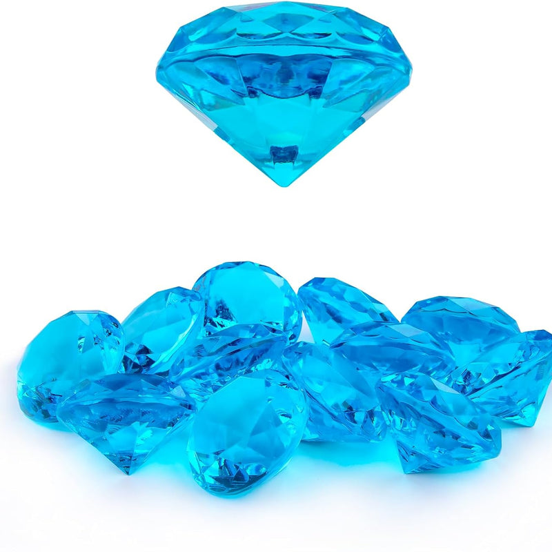 Large Gems Fake Plastic Gemstones Diamond Diving Toys for Kids Girls Princess Pirate Mermaid