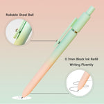 YOXMJDB Gel Pens, 5 Pcs Medium Point Smooth Writing Pens Cute Pens for Women, High-End Series 0.7mm Black Ink Pens for Journaling Note Taking, School Office Supplies (5 Pcs Gradient Morandi)