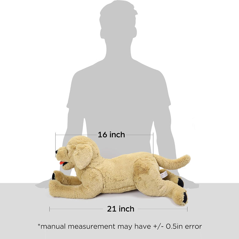 LotFancy Dog Stuffed Animals Plush, 21" Soft Cuddly Golden Retriever Plush Toys, Large Stuffed Dog, Puppy Dog Stuffed Animals, Easter Birthday Gift for Kids Girls Boys