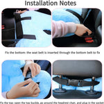 FHSGGP Travel Pillow Cushion for The Back Seat of Car Car Pillow | for Kids A Sleeping Artifact Suitable for Long-Distance Travel of Adults and Children Travel Pillow for Kids Pink