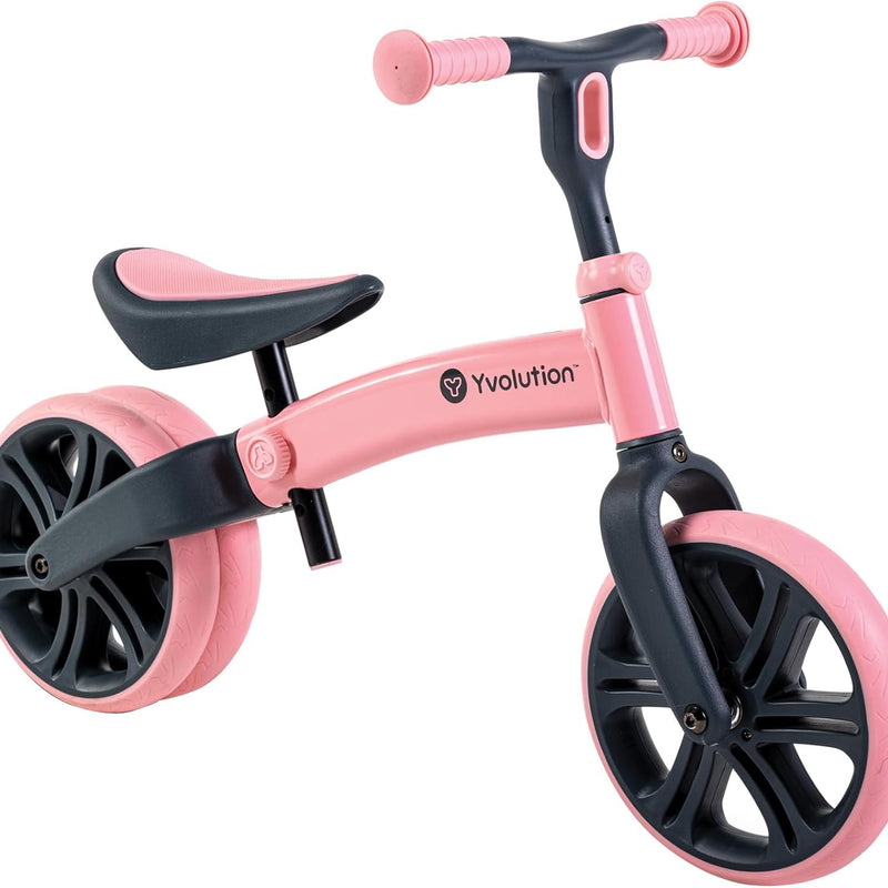 Yvolution Y Velo Junior 9" Balance Bike with Adjustable Seat and Handlebar