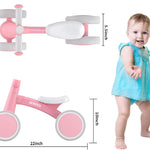 SEREED Baby Balance Bike for 1 Year Old Boy Girl, First Birthday Gift Toy | 12-24 Months Toddler Bike, First Learning Ride on Toys, 4 Silent Wheels Indoor Outdoor Baby Walker