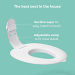 Frida Baby Drop Down Potty Training Seat for Toddlers & Kids, Easy to Clean | Attaches Securely to Adult Toilet, Flips Up or Down for Kid Ready Access, Stable & Easy to Clean