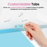 Taja 16 Count Dividers for 3 Ring Binder with Two Pockets, 8 Tabs Set, Plastic Binder Index Dividers, Perfect for Office & School Organization Supplies, Bright Colors, 2 Set