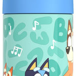 THERMOS FUNTAINER Water Bottle with Straw, 12oz, Bluey | Kids Stainless Steel Insulated Water Bottle, Keeps Drinks Cold Longer for School & Play, BPA-Free