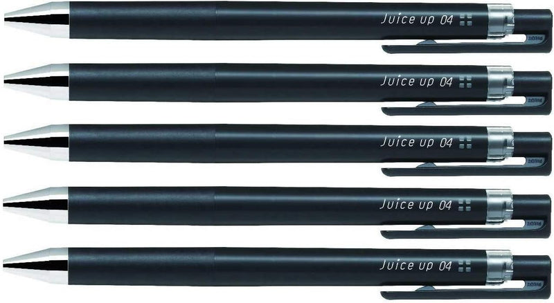 Pilot juice up 04 Retractable Gel Ink Pen, Ultra Fine Point 0.4mm, Black Ink, LJP-20S4, Value Set of 5