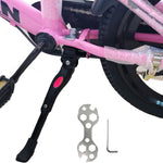 veckuson kickstand for kids bikes, 16-22 inch adjustable aluminum alloy center mount