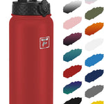 Fanhaw 20 Oz Kids Insulated Stainless Steel Water Bottle with Straw Lid, Leakproof & Anti-Dust Everyday Use Bottle for School, Women & Men, Back to School Essentials (Black)