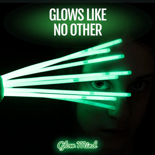 100 Ultra Bright Glow Sticks Party Pack - 8" Glowsticks Party Favors with Bracelets and Necklaces
