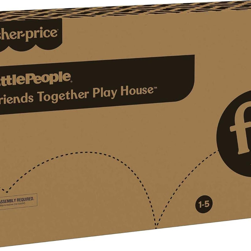 Fisher-Price Little People Toddler Toy Friends Together Play House Pretend Playset with Learning Songs for Preschool Kids Ages 1+ Years