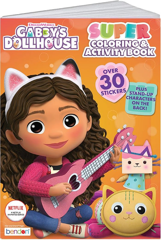 Bendon Gabby's Dollhouse Coloring Book | Gabby's Dollhouse Activity Book | Gabby Doll House Coloring | 30+ Stickers | 144 Pages | Officially Licensed