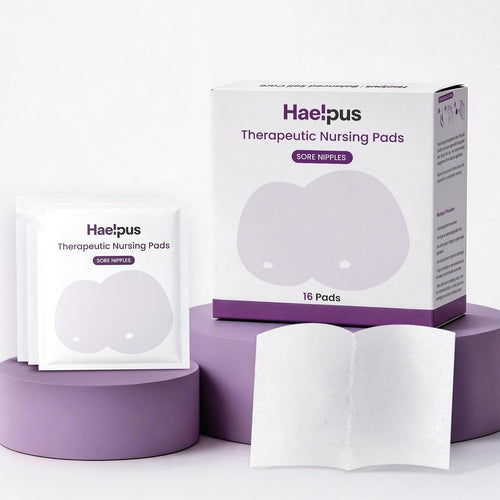 Hydrogel Nipple Pads for Sore Nipples, Rapid Pain Relief, 16 Count | Instant Cooling, Plant-Based Hydrogel, Life Saving for Breastfeeding Moms