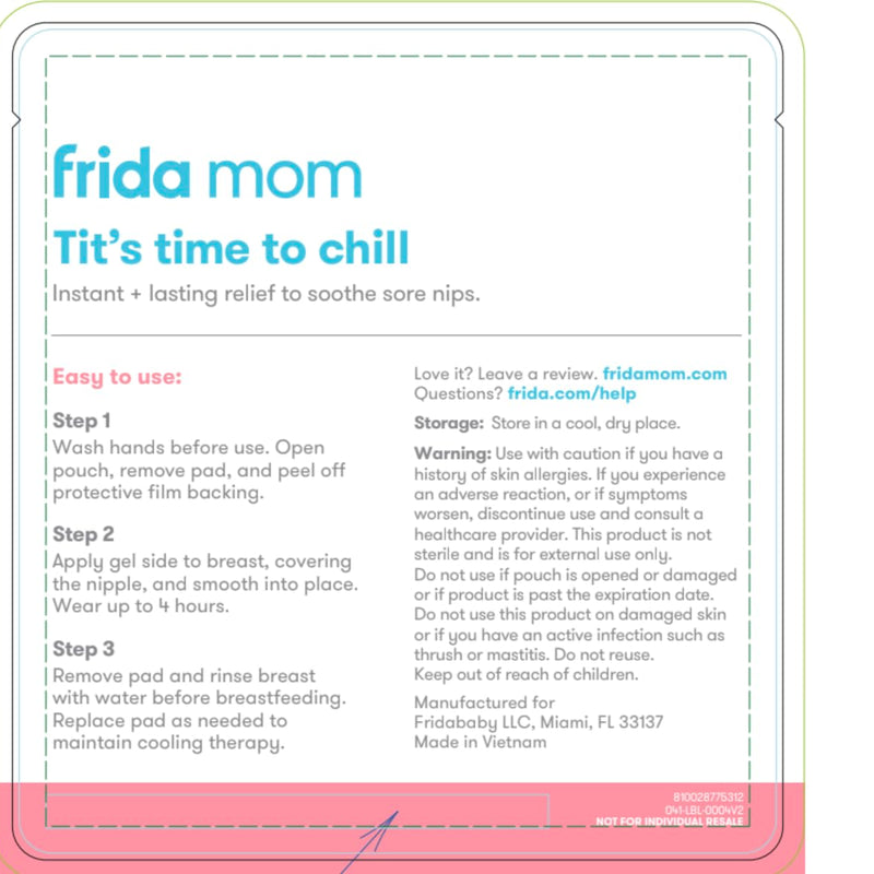 Frida Mom Nursing Pads, Cooling Hydrogel Nipple Pads for Hydration and Soothing Sore Nipples, Breastfeeding Essentials, 8ct