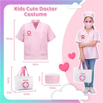 Meland toy doctor kit for girls, pretend play vet dog toys, stethoscope, dress up, 3-6 years old role play