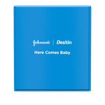 Johnson's Baby Here Comes Baby Gift Set, Baby Essentials for New Parents with Moisturizing Lotion, Bedtime Bath, Body Wash & Shampoo, Hand & Face Wipes, & Diaper Rash Cream, 5 Items