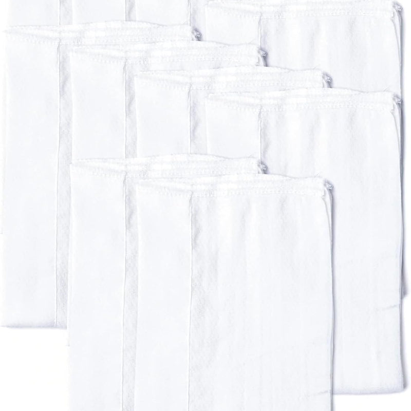 Gerber Unisex Baby Boys Girls Birdseye Prefold Cloth Diapers Multipack White 3-Ply 10 Pack