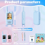 Video Walkie Talkies for Kids: Rechargeable 2-Pack with Real-Time Video, Voice Effects, and Secure Connection