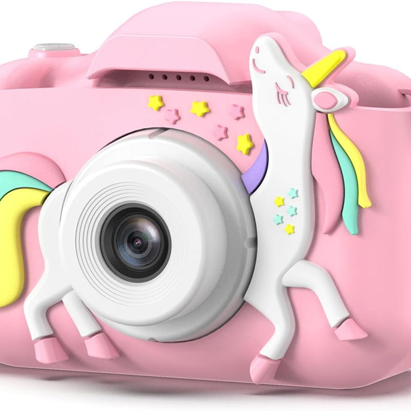Goopow Kids Digital Camera: 1080P Video, 8X Zoom, Selfie Mode, 32GB SD Card