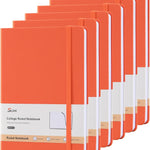 SUIN Hardcover-Journal-Notebooks, A5 Lined Journals Notebook for Writing 200 Pages, 8.2 x 5.5 inch, Classic Ruled Notebooks for Work/Travel/College (Multi-colors)