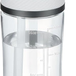 14oz Clear Kids Water Bottle with Straw Lid, BPA-Free Tritan, Measurement Scale, Sturdy Handle Wide Mouth Leak-proof Reusable Plastic Bottle for Boy& Girls, Back to School（Clear）