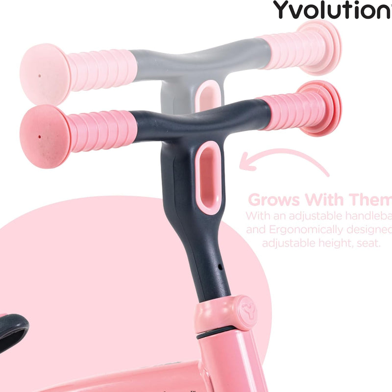 Yvolution Y Velo Junior 9" Balance Bike with Adjustable Seat and Handlebar