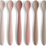 6-Piece Silicone Baby Feeding Spoons, First Stage Infant Spoons, Soft-Tip Easy on Gums I Baby Training Spoon | Infant Utensils Feeding Supplies, Dishwasher & Boil-proof