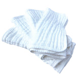 Burp Cloths Large, Muslin Burp Cloths for Baby, Extra Absorbent and Soft, 6 Layers 20 by 10 Inches 100% Cotton (White Large 4 Pack)