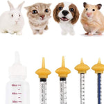 Pet Feeding Bottle and Syringes with Nipples for Small Cat Dog Animals (Model 1)