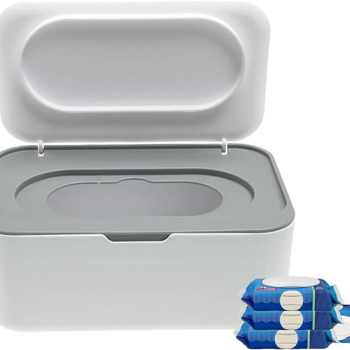 Flushable Wipes Dispenser Compatible with Cottonelle, Wipe Holder for Bathroom with Leak-Proof, Baby Wipes Container Diaper Wipe Dispenser for Home, Office, Cars