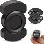 3-in-1 Fidget Toys Adults Kid: Spinner, Slider & Clicker – Magnetic Stainless Steel Bearing for Super-Stable Rotation – Stress Relief, Enhanced Focus, and Habit Breaking, Silver
