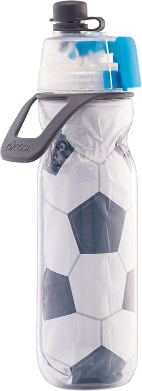 O2COOL Mist N Sip 20 oz Misting Reusable Sports Water Bottle Soccer | Yes