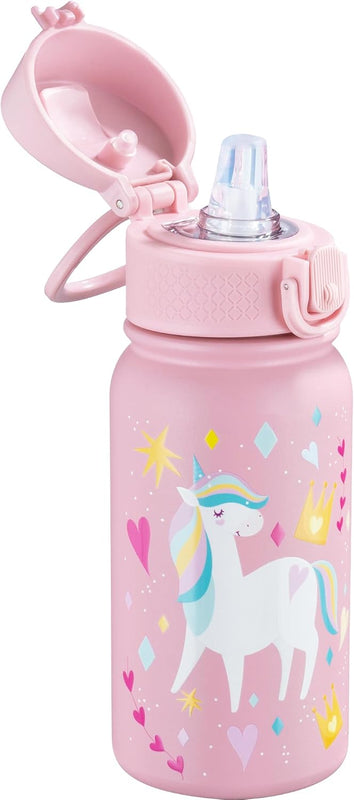 OLDLEY 20 Oz Insulated Stainless Steel Water Bottle For Kids, With Straws Leak-proof, Kids Water Bottles For School Boys Girls,Solar System