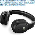 Rechargeable and Portable Personal FM Radio Headphones with Best Reception, Wireless Headset Radio Ear Muffs for Jogging, Mowing, Cycling, Meeting FM Receiver