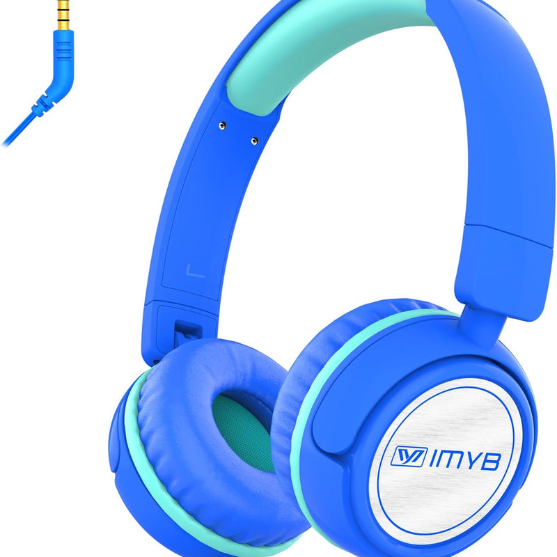 IMYB V1 Kids Headphones with 85dB Safe Volume, Adjustable Fit for Ages 2-12, Ideal for School & Travel