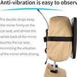 Baby Car Mirror Backseat, Black | Most Stable, Premium Matte Finish, Ultra High Definition PMMA Material, Secure and Shatterproof
