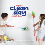 Play22 Kids Cleaning Set 4 Piece - Toy Cleaning Set Includes Broom, Mop, Brush, Dust Pan - Toy Kitchen Toddler Set is A Great Toy Gift for Boys & Girls