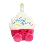 Aurora® Adorable Palm Pals™ Sparkle Birthday Cupcake™ Stuffed Animal - Fun Collectible Plush For Kids and Adult Collectors - Perfect for Decorating Rooms and Birthday Gifts - Pink 4.5 Inches