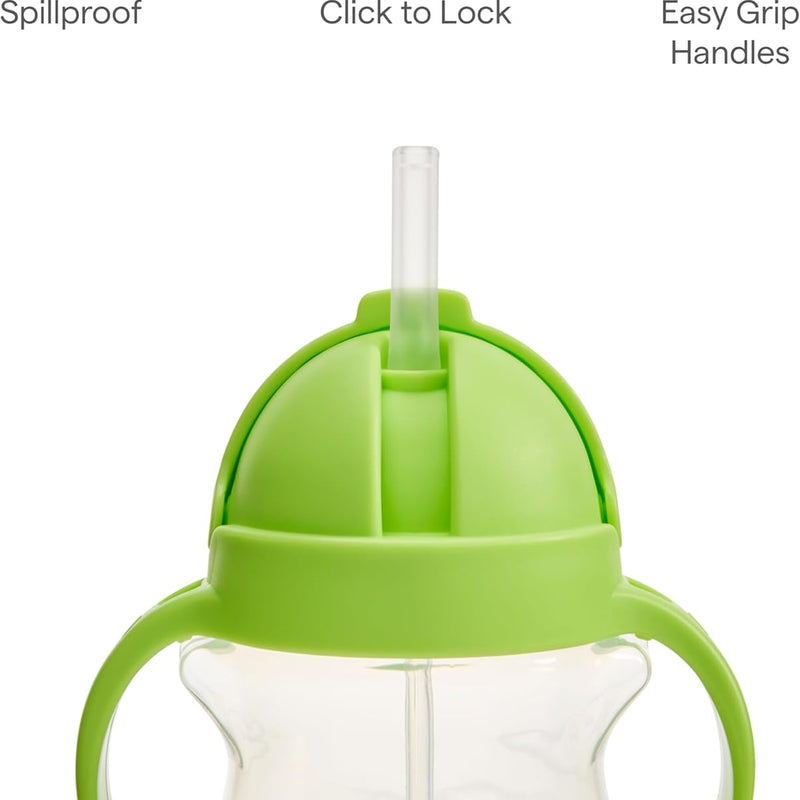 Munchkin Any Angle Sippy Cups, 7 Ounce, 2 Pack, Pink/Purple