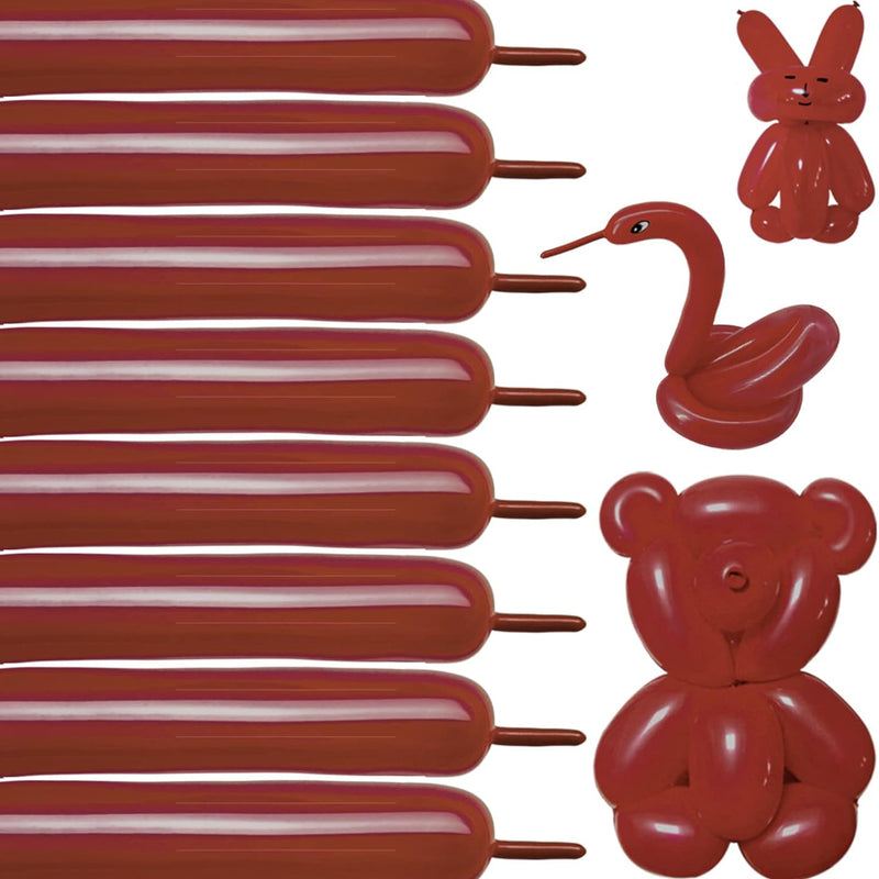 100pcs Black 260q Long Balloons for Animal Modeling and Party Decorations