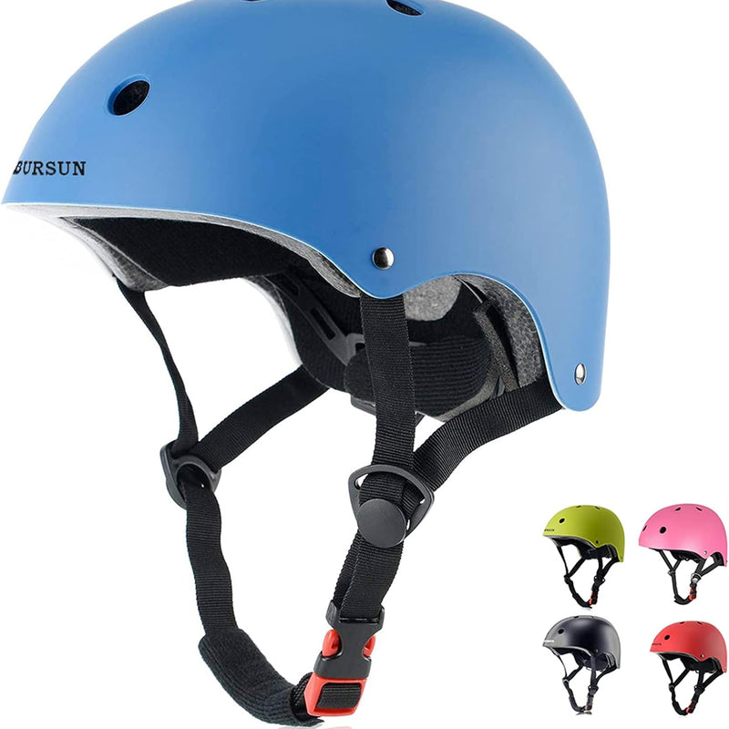 Bursun Kids Bike Helmet, Adjustable Toddler Helmet for Ages 2-14, Multi-Sport Helmet for Kids Boys Girls, Skateboard, Roller Skating, Bicycle Scooter