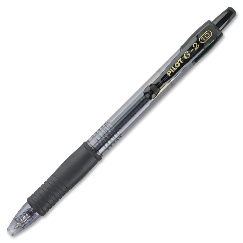 Pilot G2 Premium Refillable & Retractable Rolling Ball Gel Pens, Bold Point, Bold Gel Pens, 1.0mm, Black Ink, 12-Pack