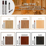 Furniture Repair Kit Wood Markers - Set of 13 - Markers and Wax Sticks with Sharpener Kit, for Stains, Scratches, Wood Floors, Tables, Desks, Carpenters, Bedposts, Touch Ups, and Cover Ups