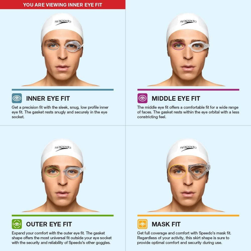 Speedo Unisex-child Swim Goggles Vanquisher Junior
