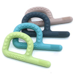 4-Pack Silicone Teething Toys for 3-6 and 6-12 Months Babies, Autism Chew Toys with Textured Surface