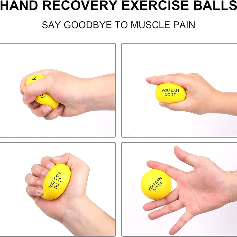 Lumarice Stress Balls (5 Pack) for Kids and Adults - Stress Relief Balls with Motivational Quetos - Hand Exercise Balls to Relieve Anxiety and Stress
