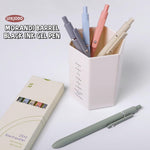 UIXJODO Gel Pens, 5 Pcs 0.5mm Black Ink Pens Fine Point Smooth Writing Pens, High-End Series Pens for Journaling Note Taking, Cute Office School Supplies Gifts for Women Men (Morandi)
