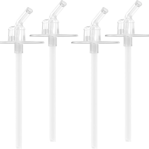 THERMOS FUNtainer 12 Ounce Insulated Kids Water Bottle Replacement Straws, 4 Straws